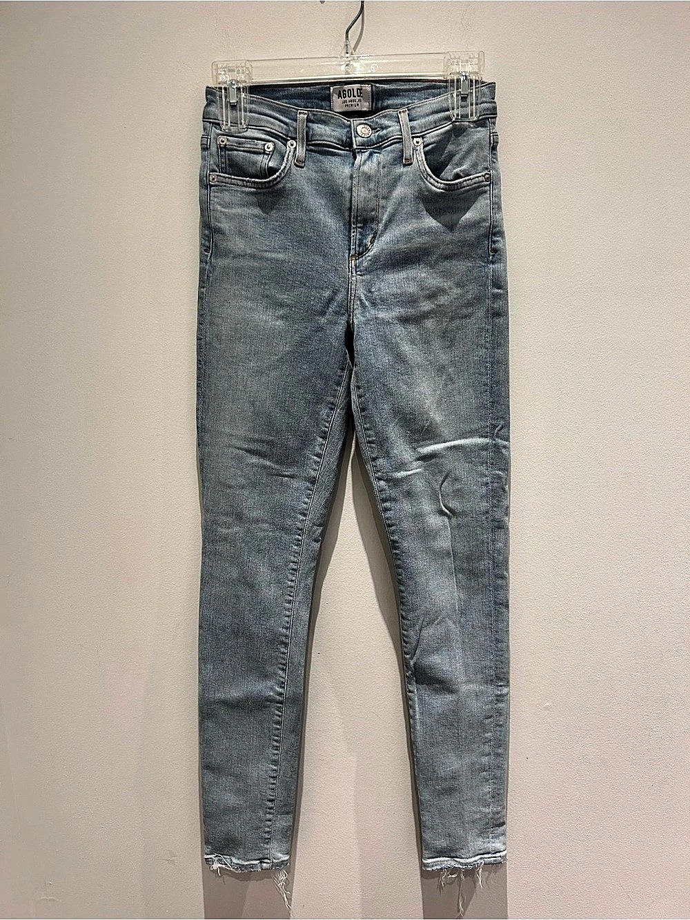 AGOLDE Skinny Jeans in Blue Waist 27
